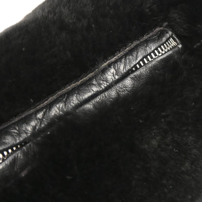 Chanel * 2002-2003 Black Lapin Fur Handbag