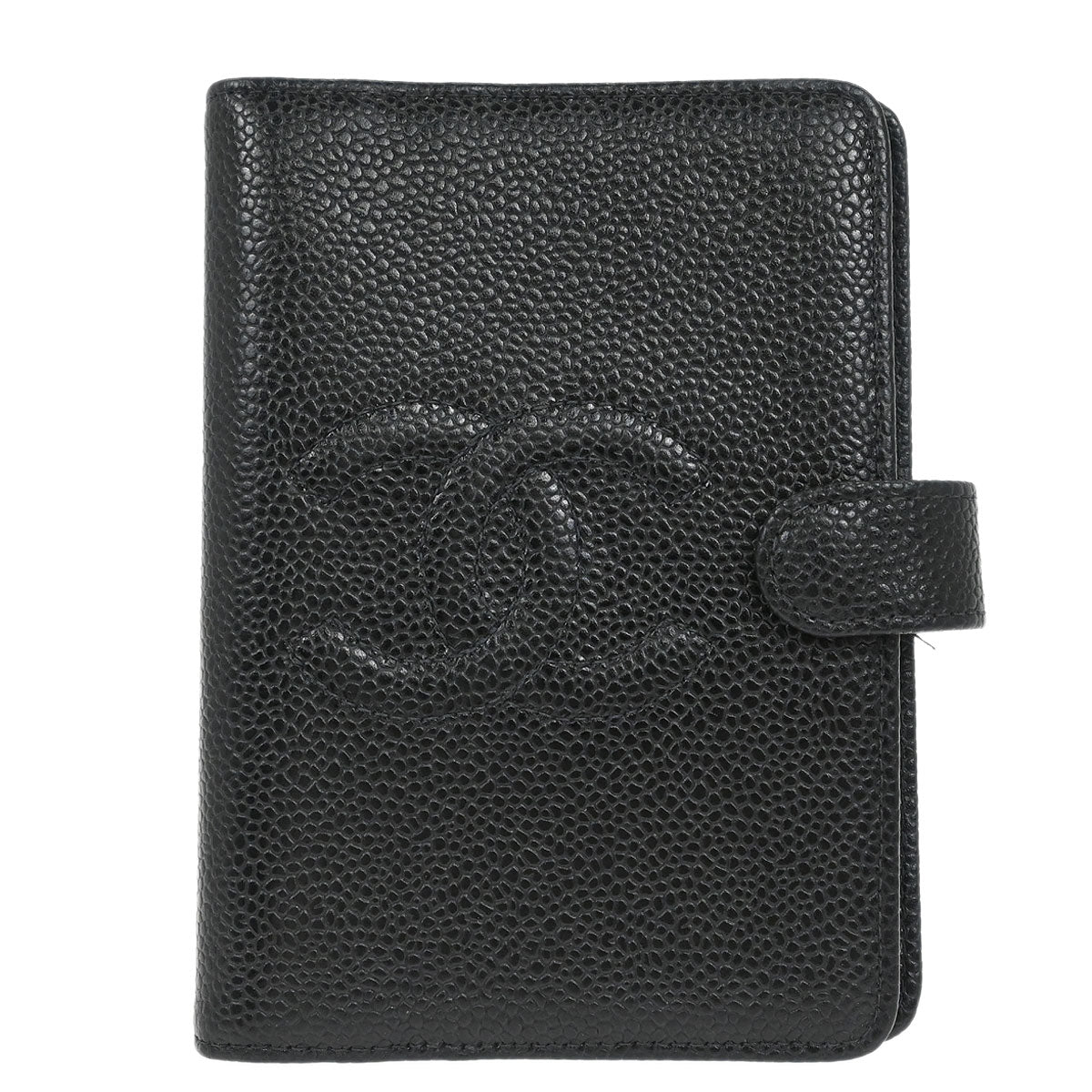 Chanel Black Caviar Skin Notebook Cover Small Good