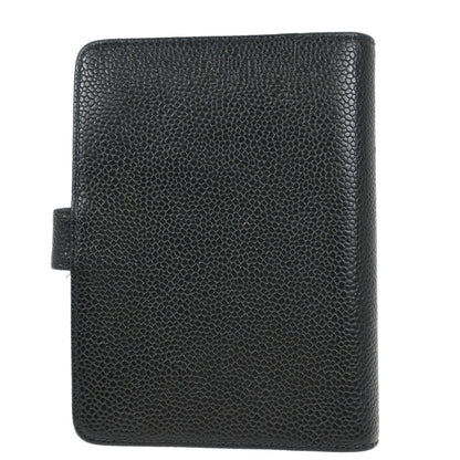 Chanel Black Caviar Skin Notebook Cover Small Good