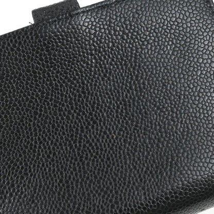 Chanel Black Caviar Skin Notebook Cover Small Good