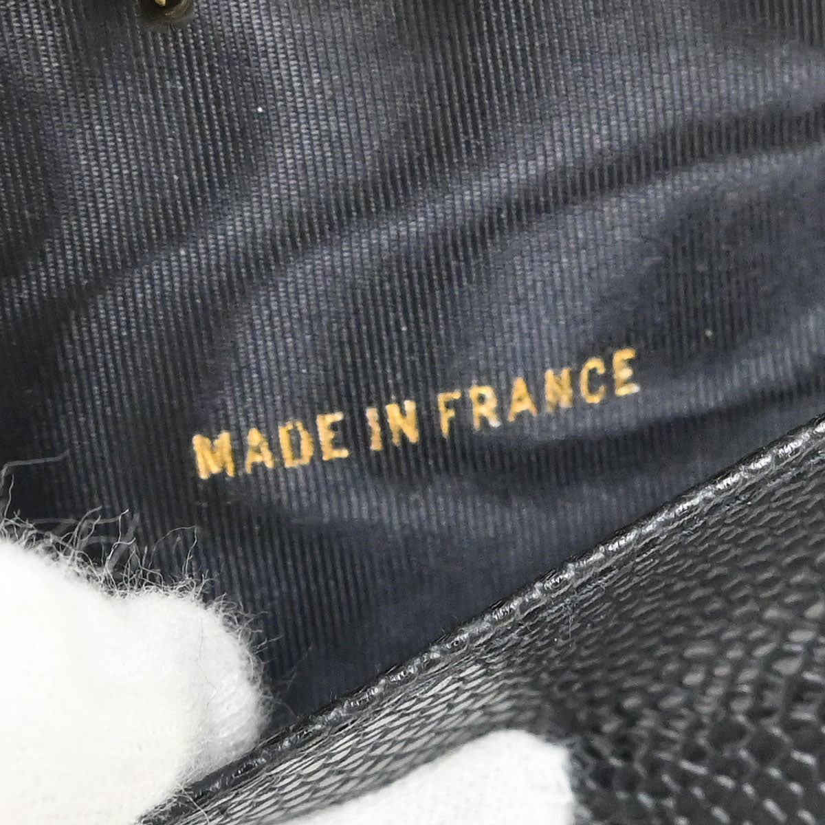 Chanel Black Caviar Skin Notebook Cover Small Good