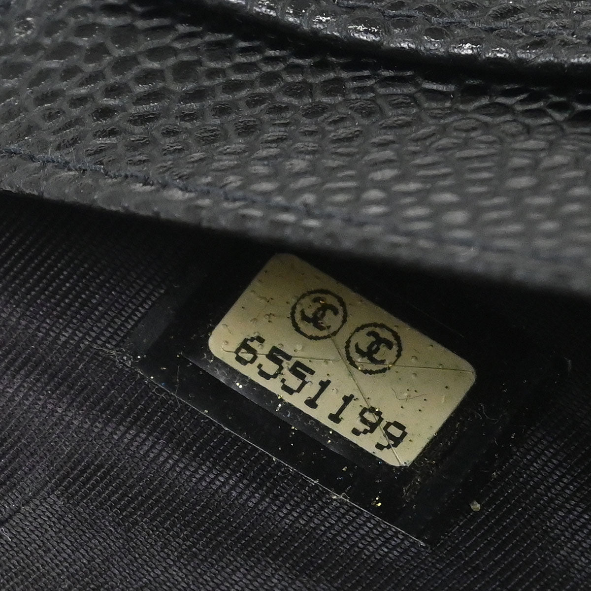 Chanel Black Caviar Skin Notebook Cover Small Good