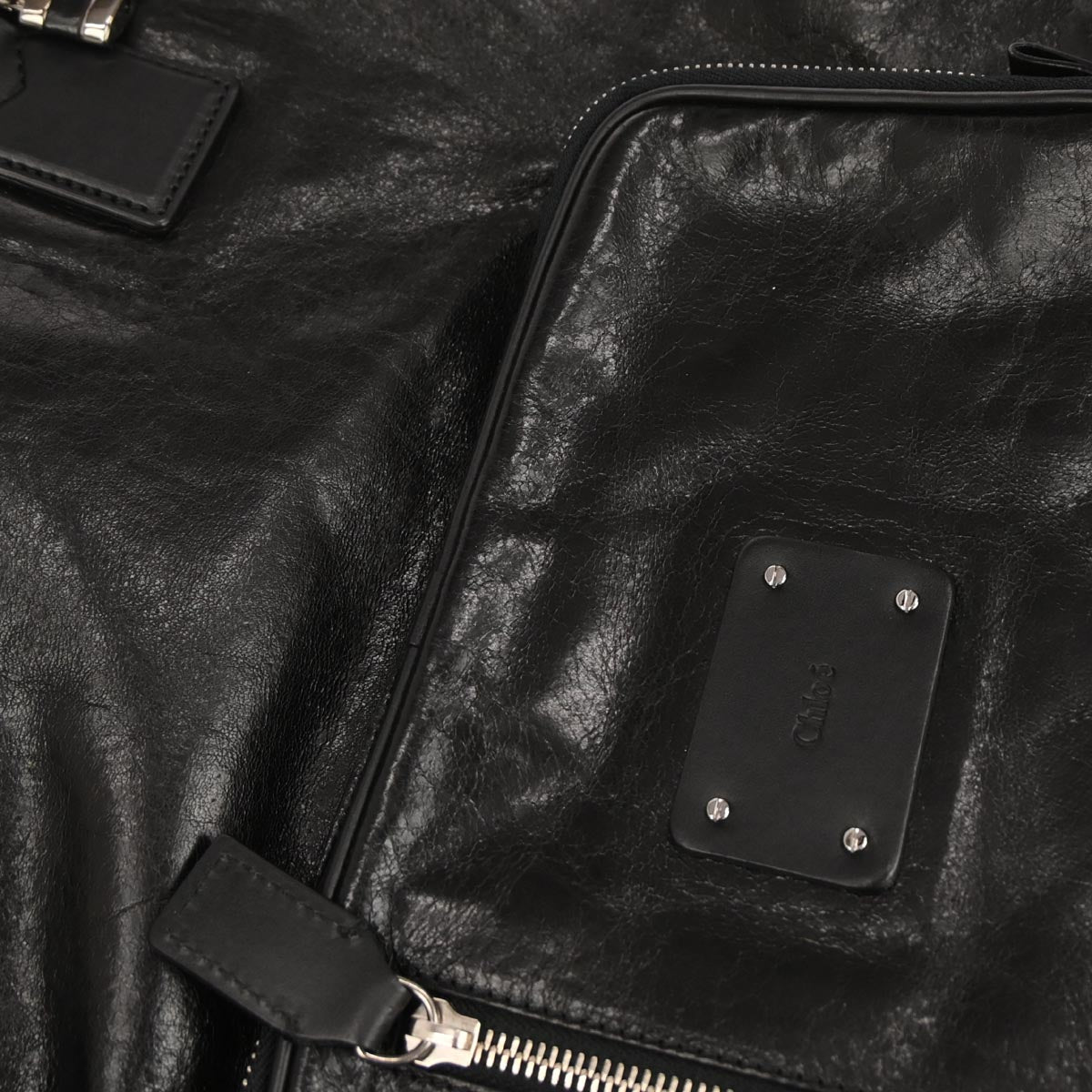 Chloe Black Mr. Paddington 2way Shoulder Tote Bag