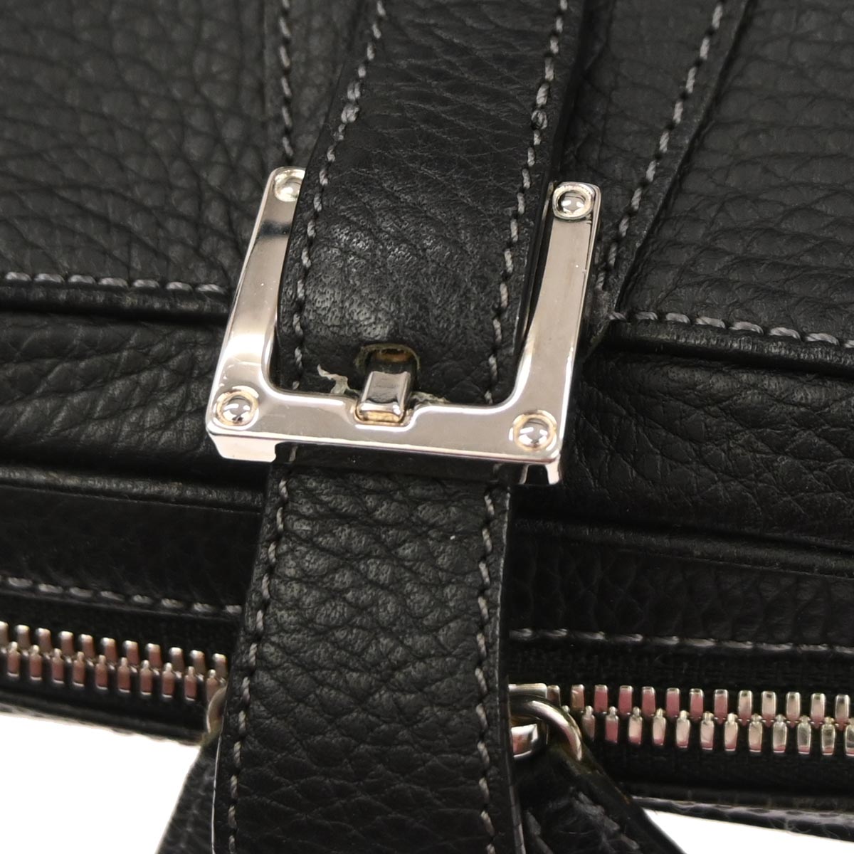 Loewe Black Leather Senda Handbag