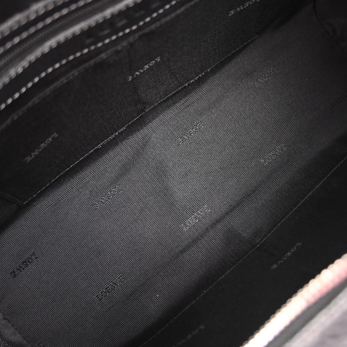 Loewe Black Leather Senda Handbag