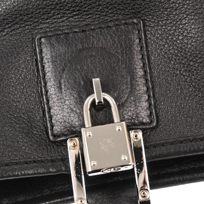 Loewe Black Leather Fusta Tote Handbag