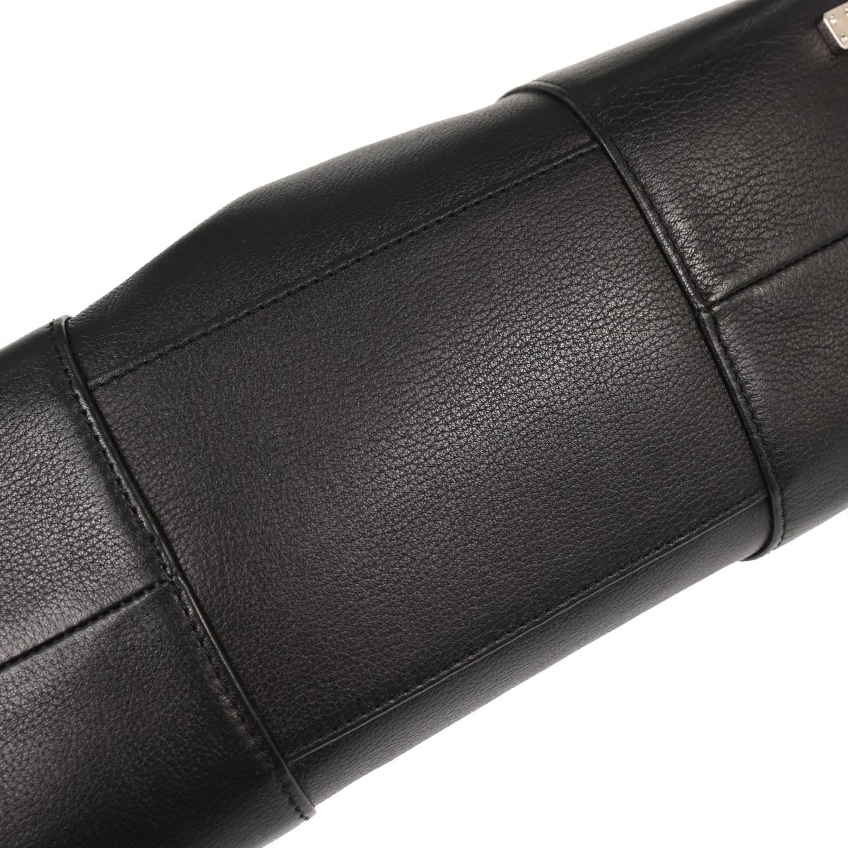 Loewe Black Leather Fusta Tote Handbag