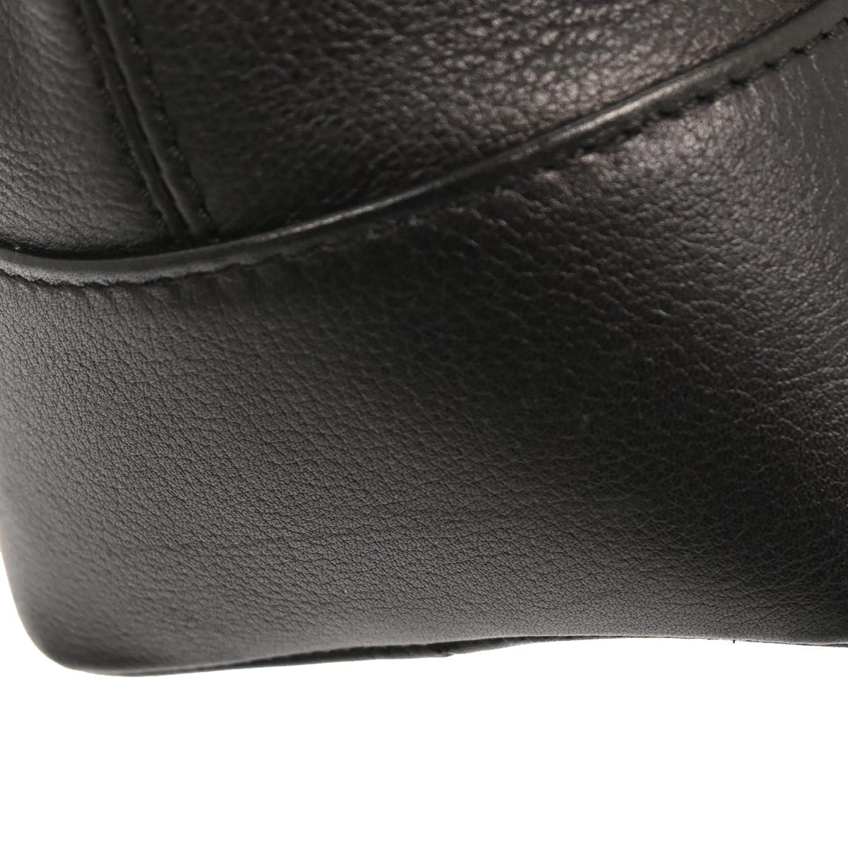 Loewe Black Leather Fusta Tote Handbag