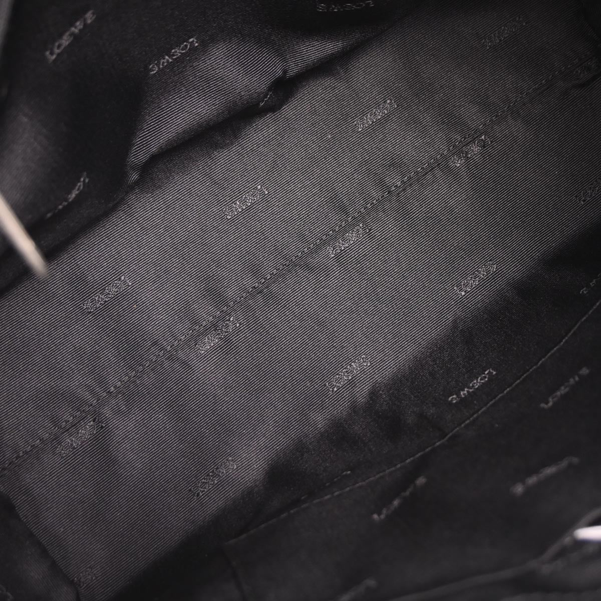 Loewe Black Leather Fusta Tote Handbag