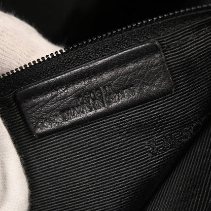 Loewe Black Leather Fusta Tote Handbag