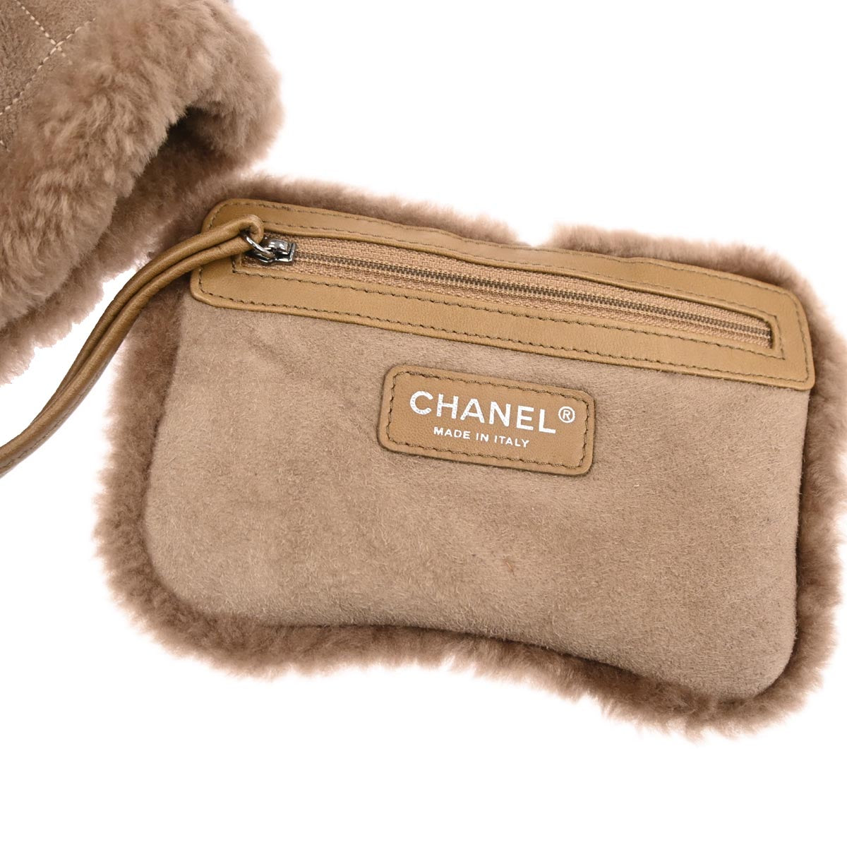 Chanel 2005-2006 Brown Mouton Choco Bar Tote Handbag