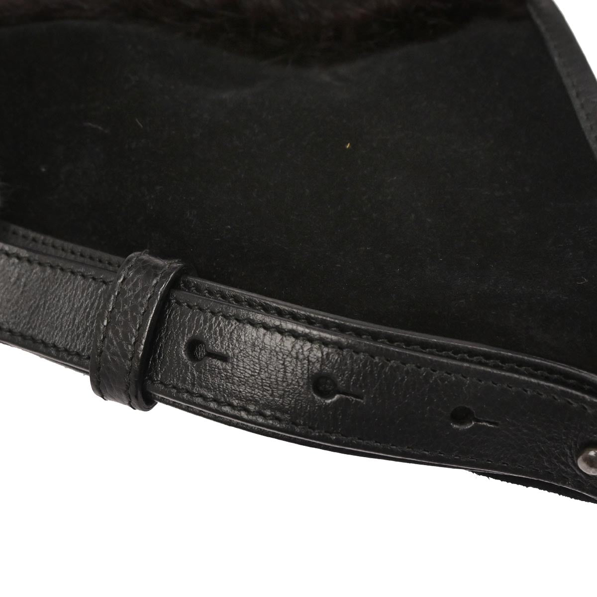 Yves Saint Laurent * Black Suede Medium Mombasa Hobo Handbag