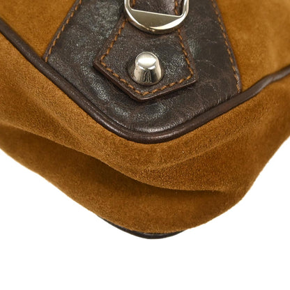 Balenciaga Brown Suede The First 2way Shoulder Handbag