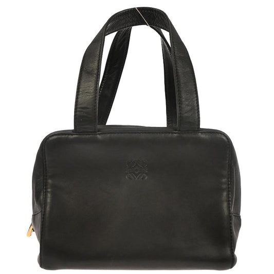 Loewe Black Leather Handbag L18