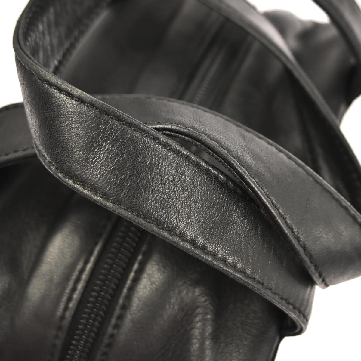 Loewe Black Leather Handbag L18