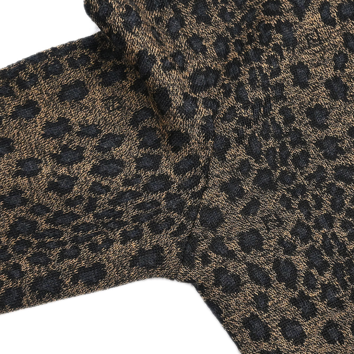 Fendi Setup Suit Cardigan Skirt Leopard Brown #42 #40