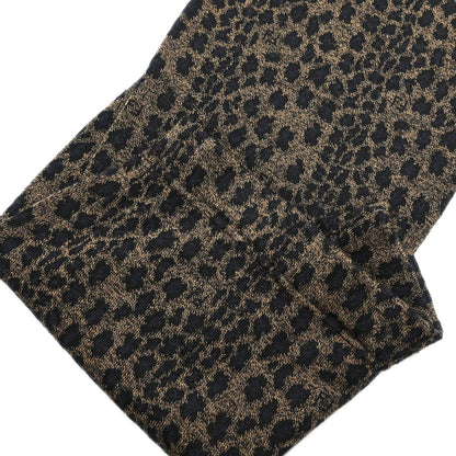 Fendi Setup Suit Cardigan Skirt Leopard Brown #42 #40