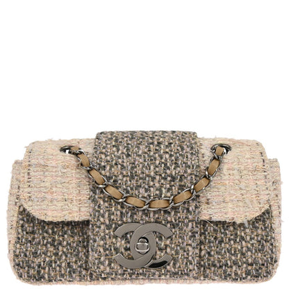 Chanel Pink Tweed Shoulder Bag