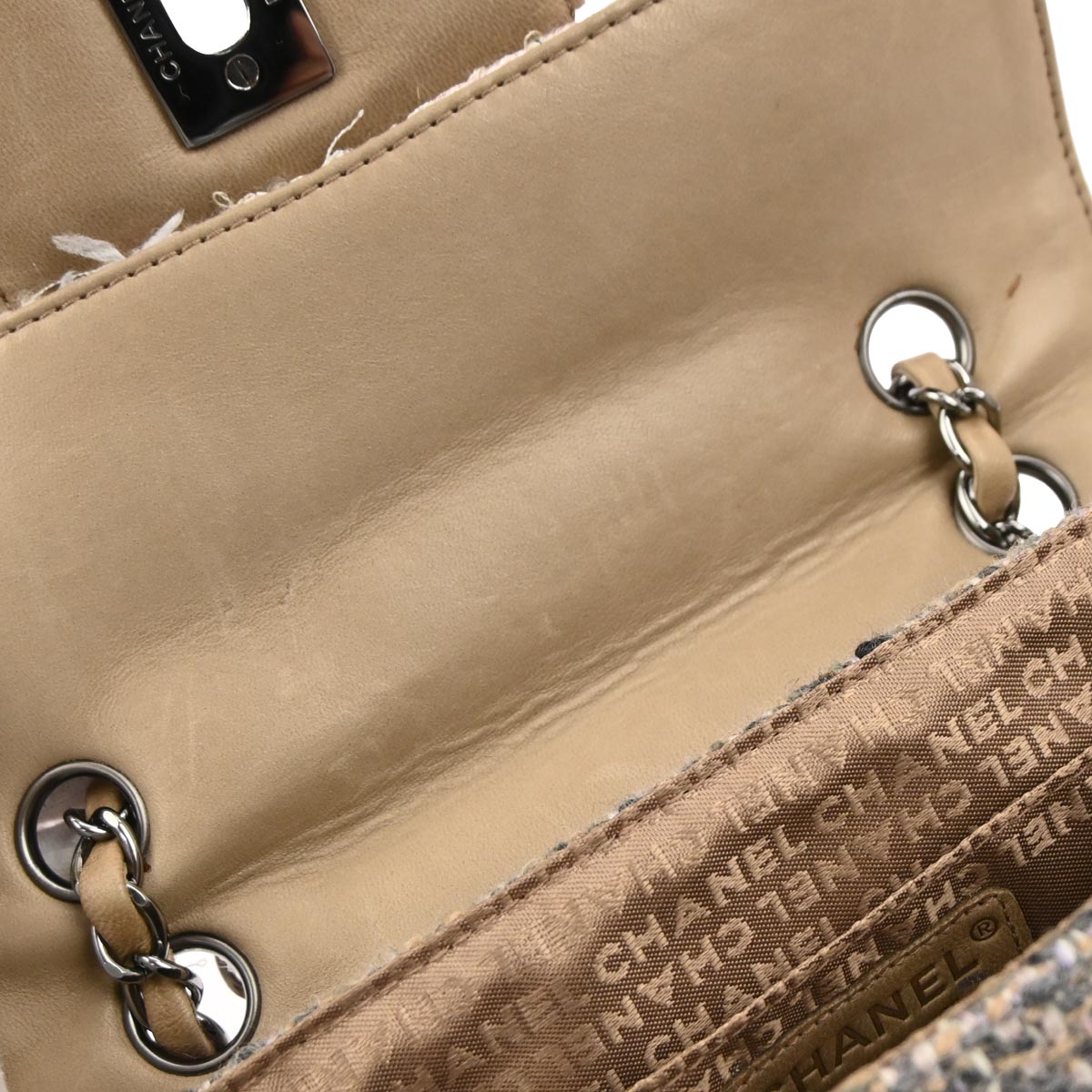 Chanel Pink Tweed Shoulder Bag