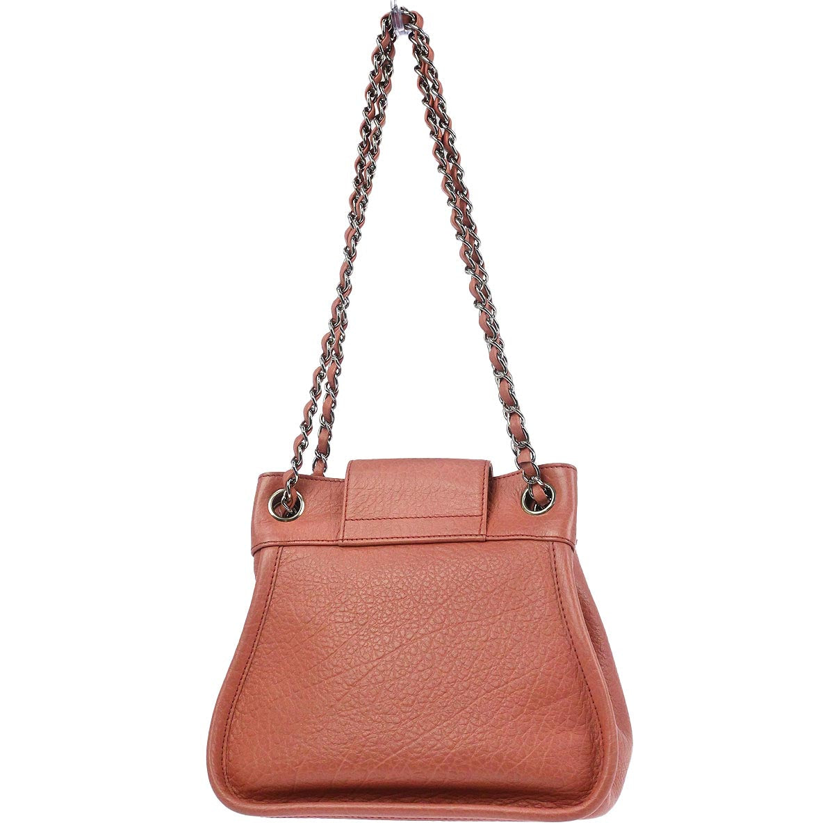 Chanel 2003-2004 Pink Calfskin Mademoiselle Lock Shoulder Bag