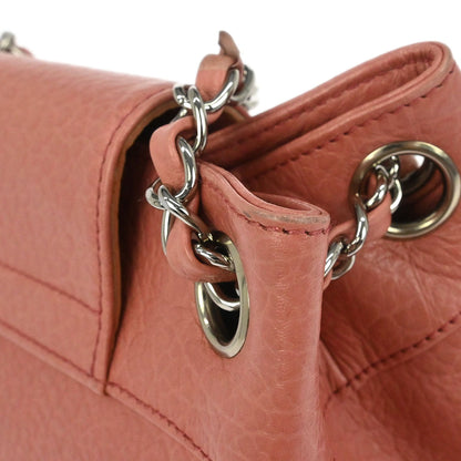 Chanel 2003-2004 Pink Calfskin Mademoiselle Lock Shoulder Bag