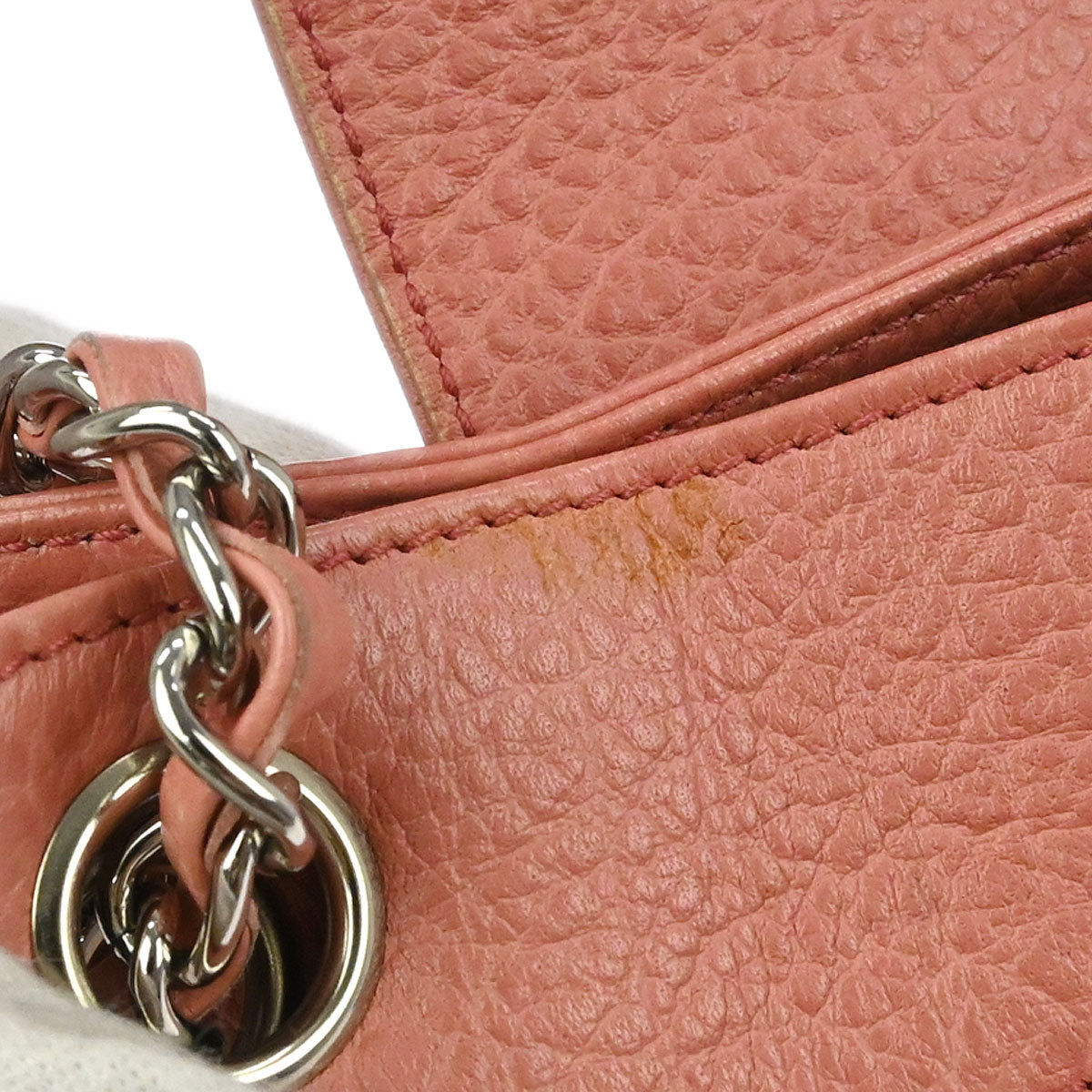 Chanel 2003-2004 Pink Calfskin Mademoiselle Lock Shoulder Bag