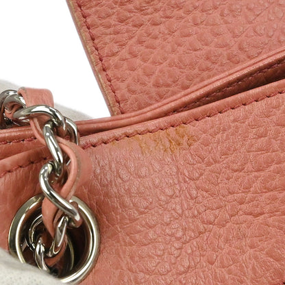 Chanel 2003-2004 Pink Calfskin Mademoiselle Lock Shoulder Bag