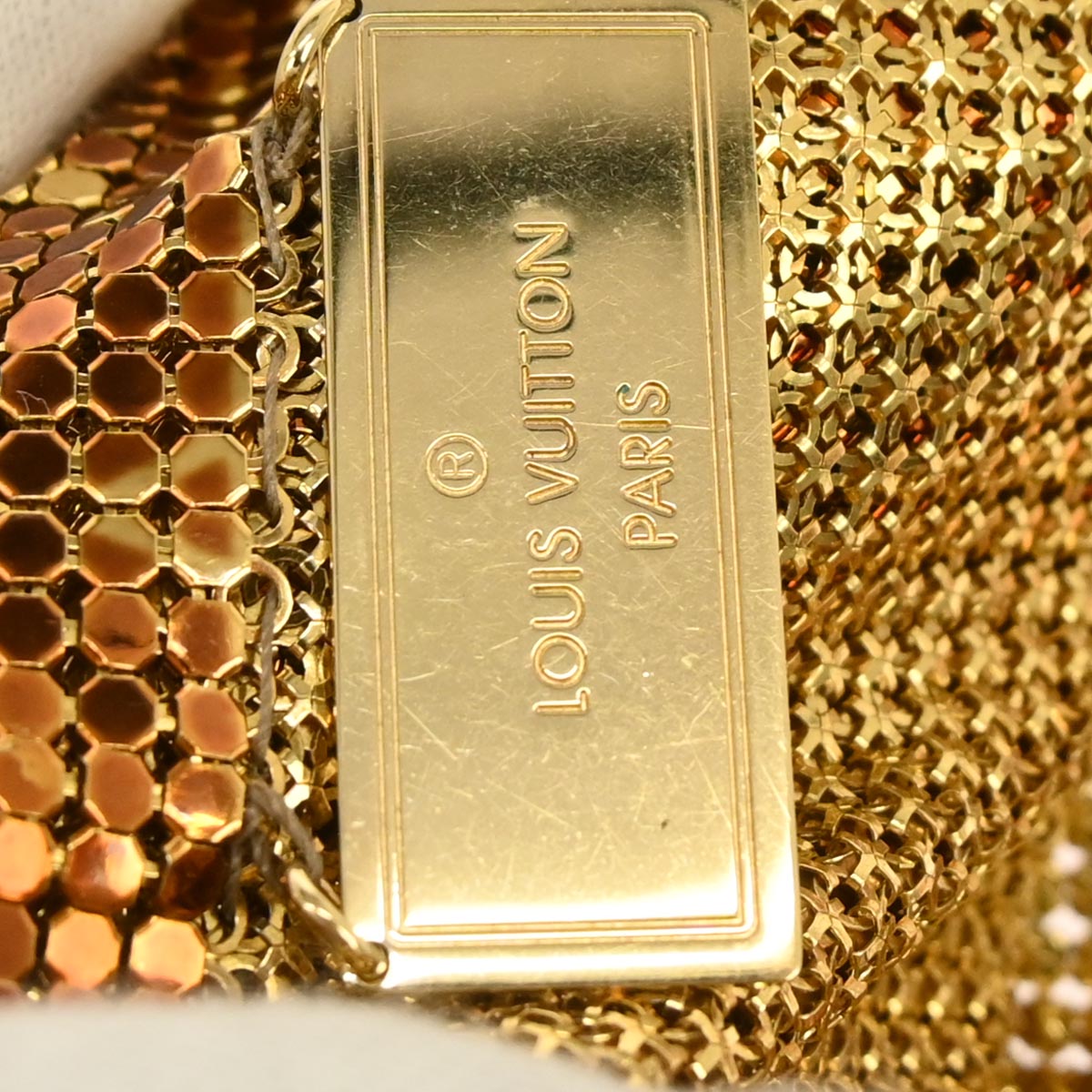 Louis Vuitton Gold Monogram Mesh Frances Shoulder Bag M92287