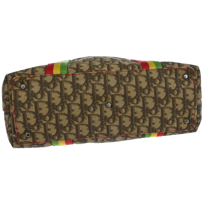 Christian Dior Brown Rasta-Color Trotter Tote Handbag