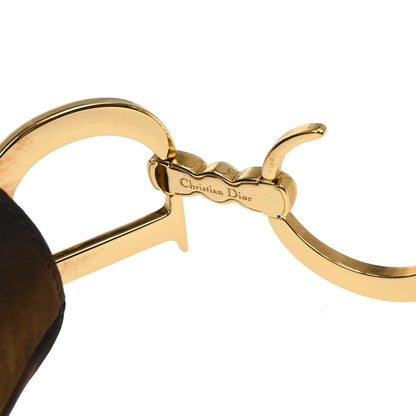 Christian Dior Brown Nylon Double Saddle Handbag