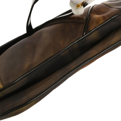 Christian Dior Brown Nylon Double Saddle Handbag