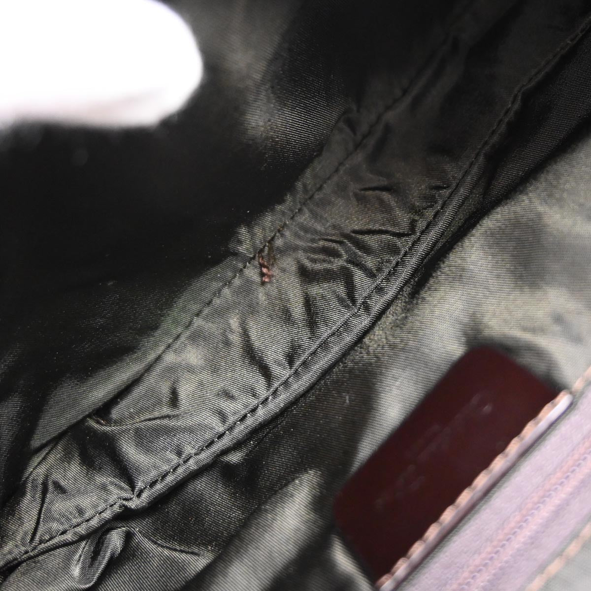 Christian Dior Brown Nylon Double Saddle Handbag