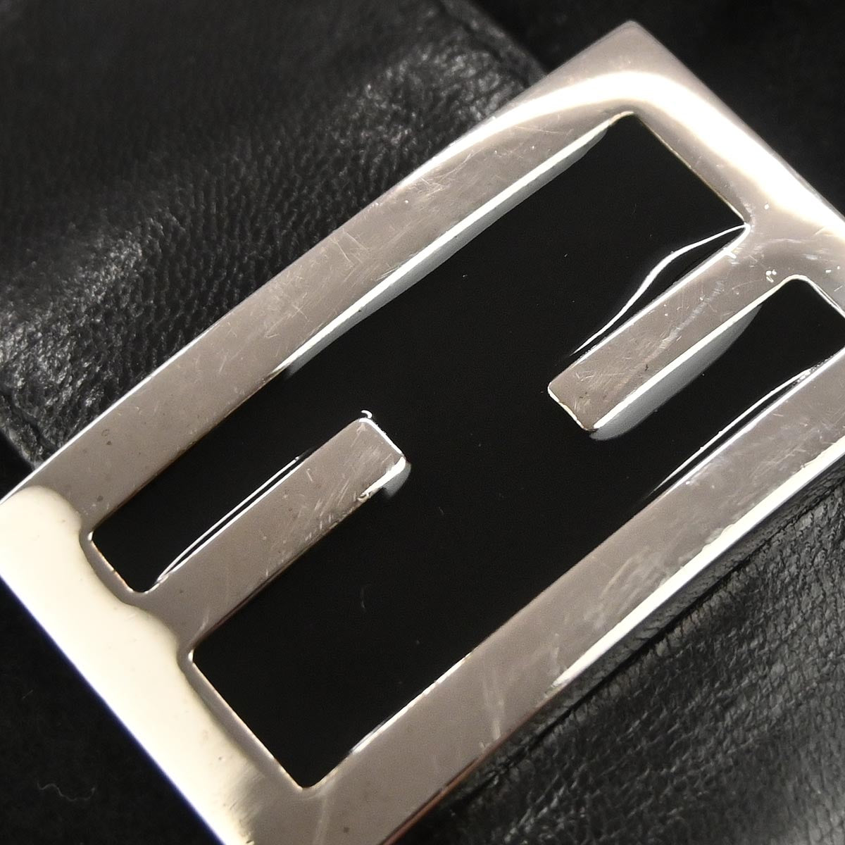 Fendi Black Cashmere Mamma Baguette Handbag