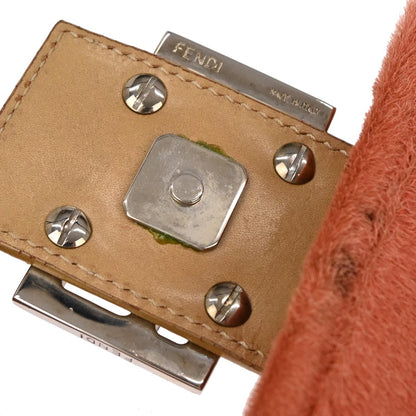 Fendi * Orange Pony Hair Baguette Handbag