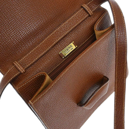 Loewe Brown Barcelona 2way Shoulder Handbag