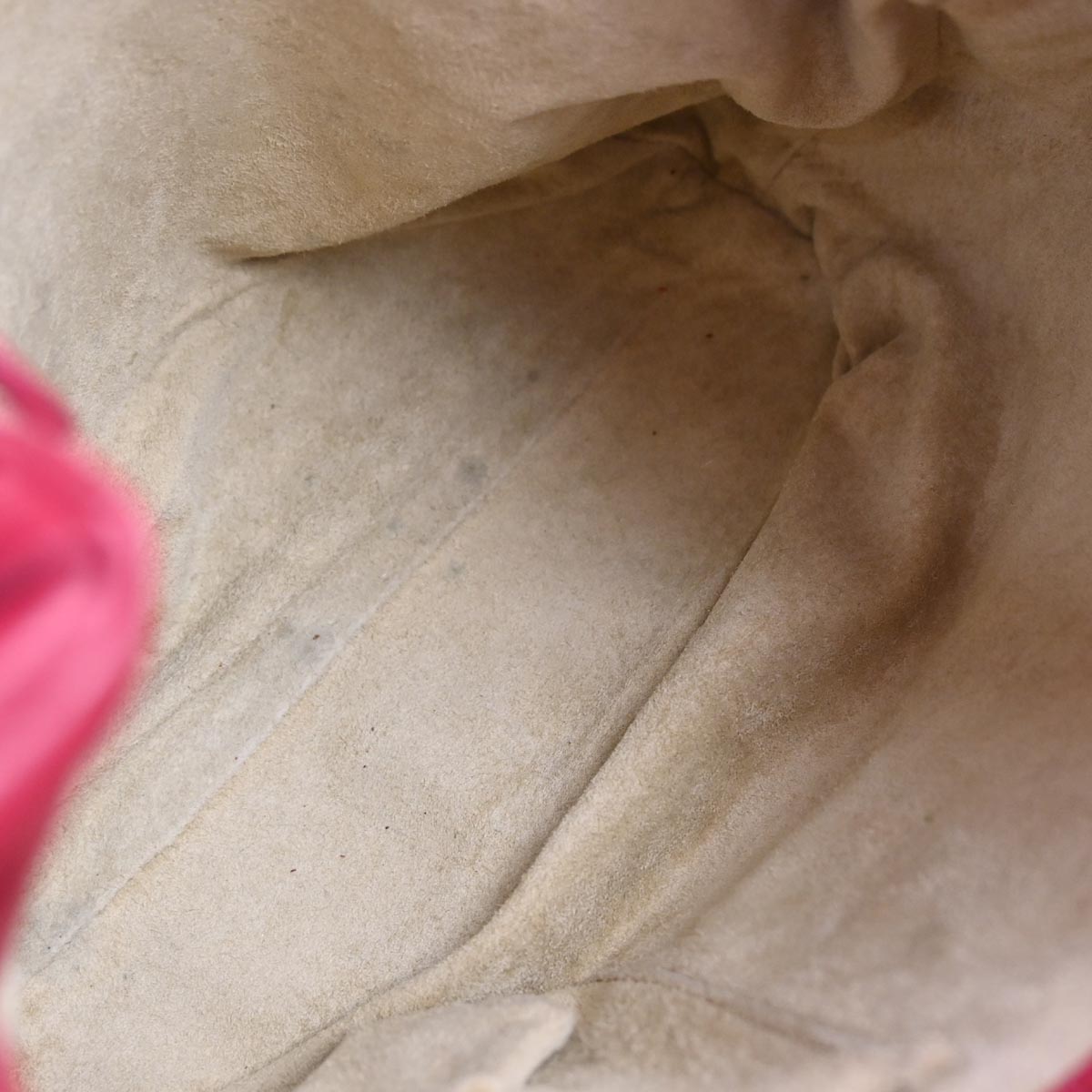 Bottega Veneta Red Lambskin Intrecciato Handbag