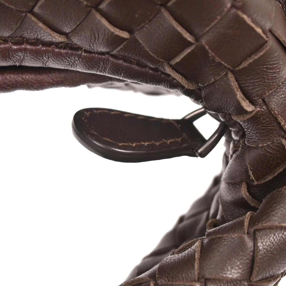 Bottega Veneta Brown Leather Intrecciato Hobo Handbag
