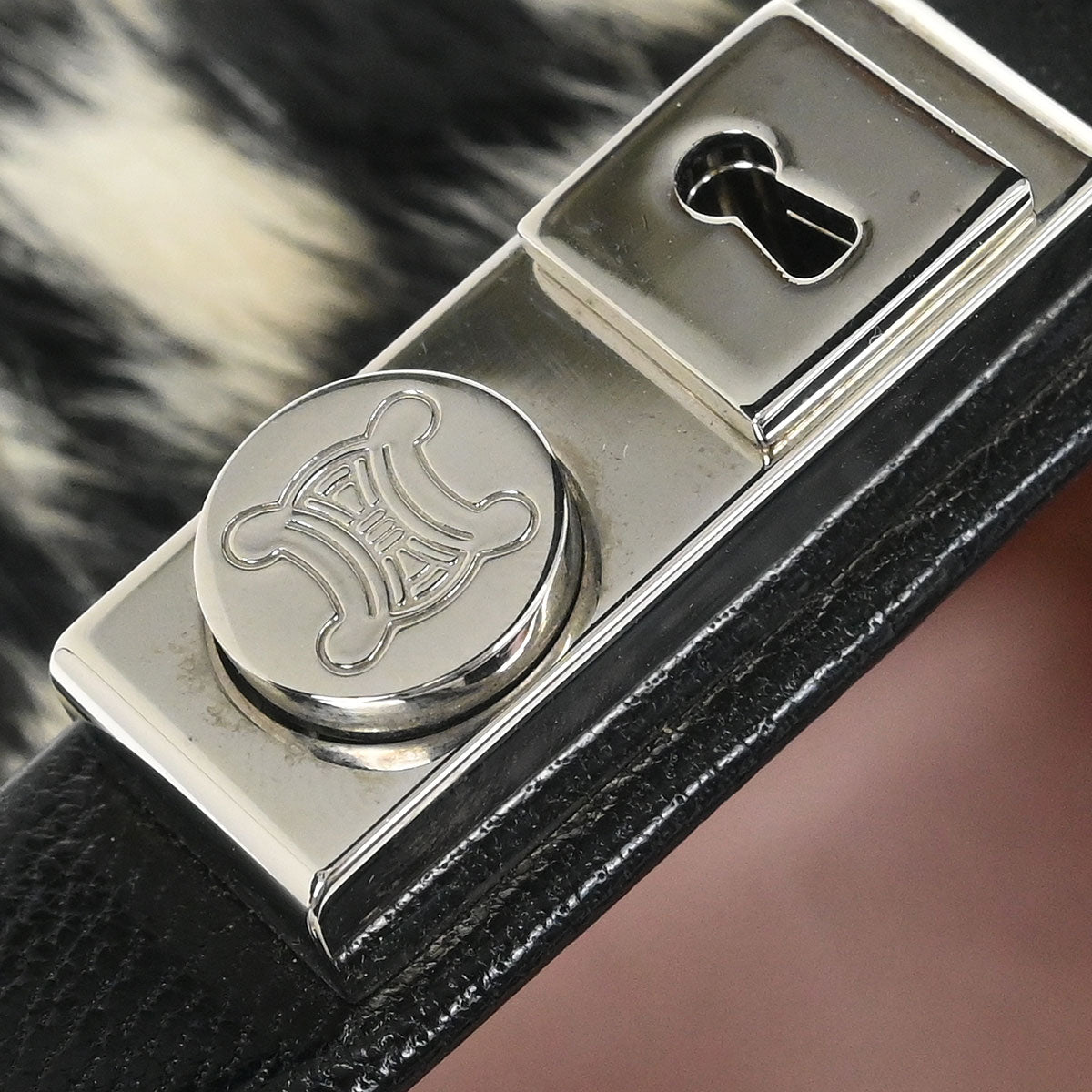 Celine * Black Mink Fur Handbag
