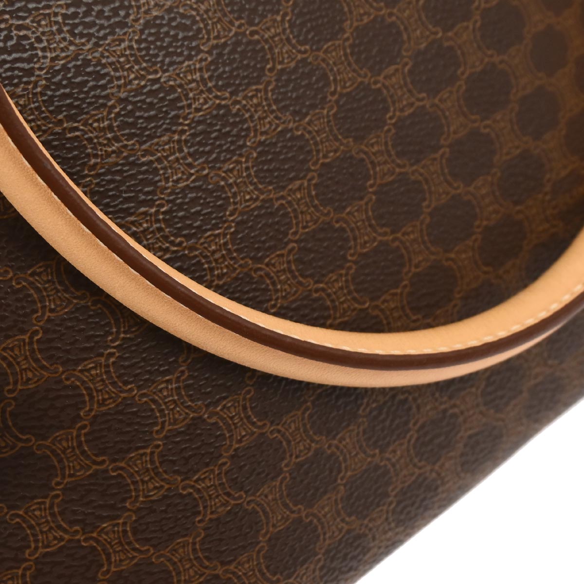 Celine * Brown Macadam 2way Shoulder Handbag