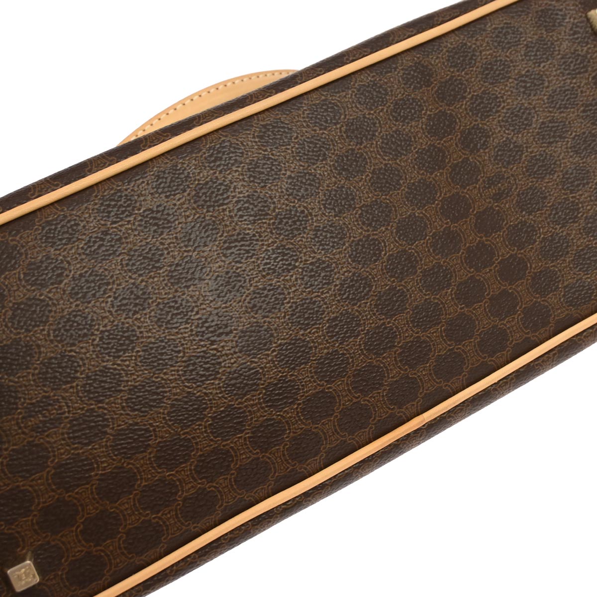 Celine * Brown Macadam 2way Shoulder Handbag