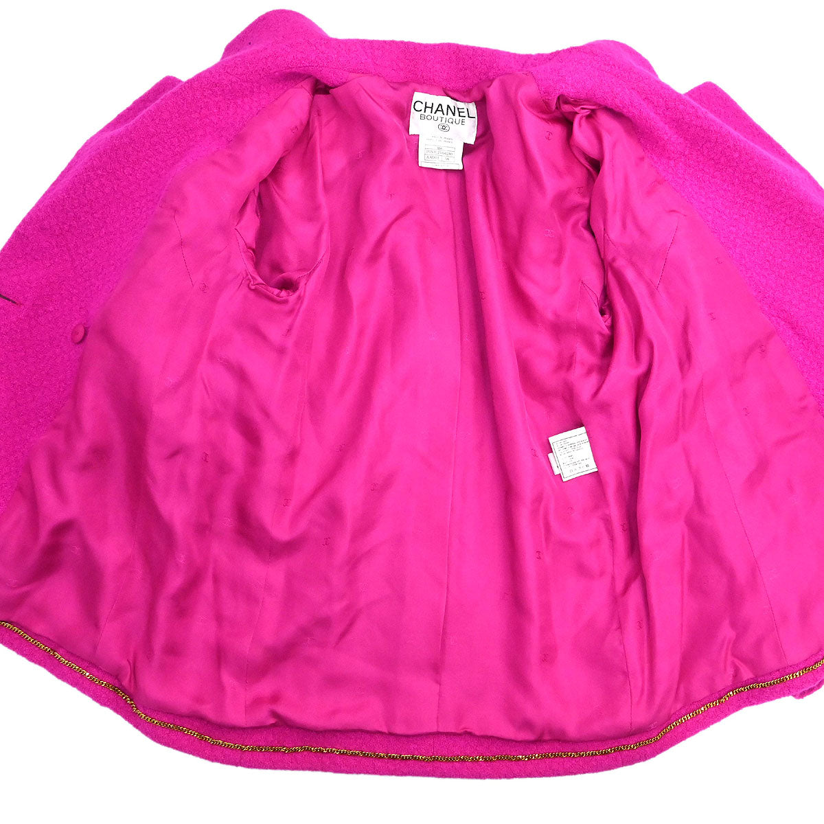 Chanel 1995 Double Breasted Jacket Pink #38
