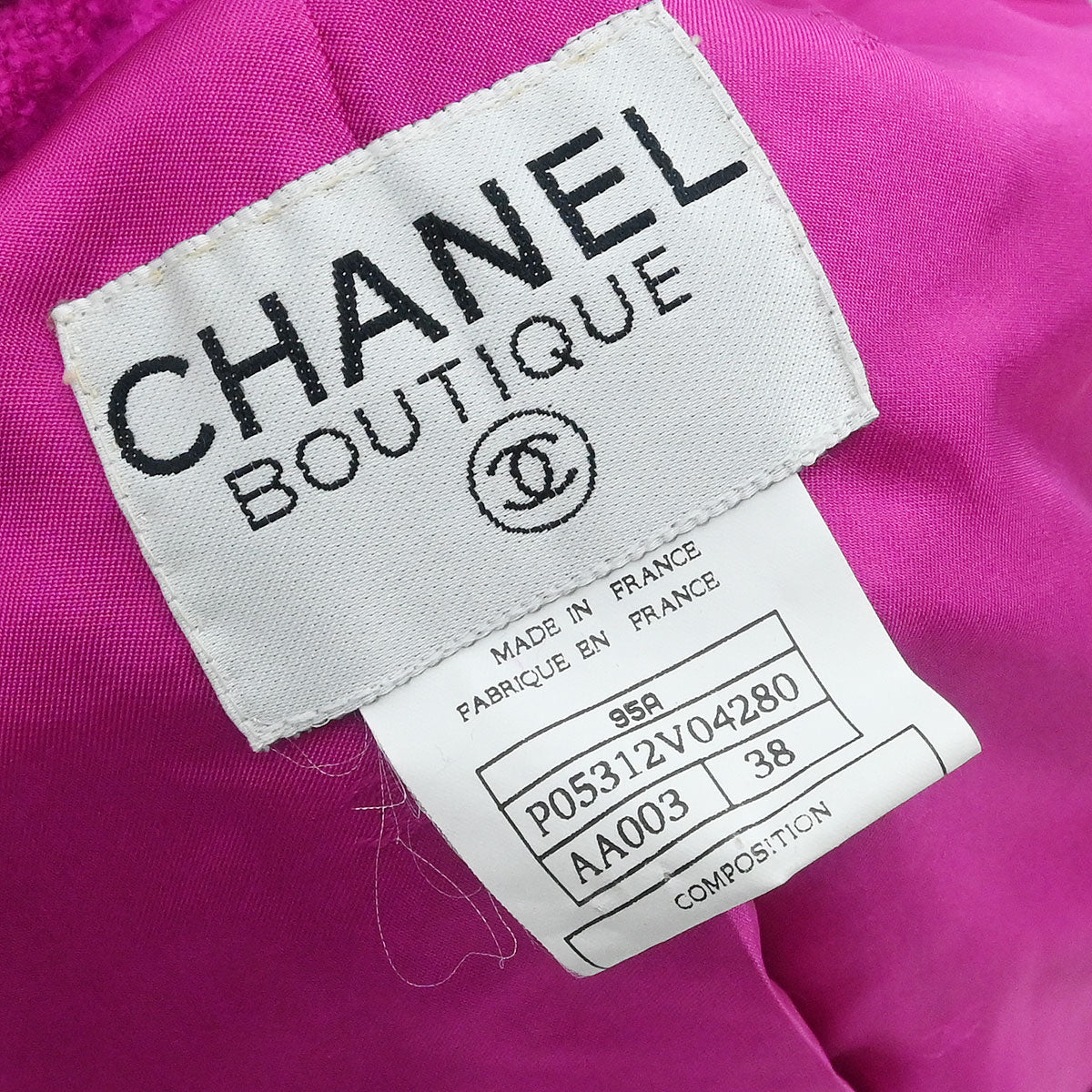 Chanel 1995 Double Breasted Jacket Pink #38