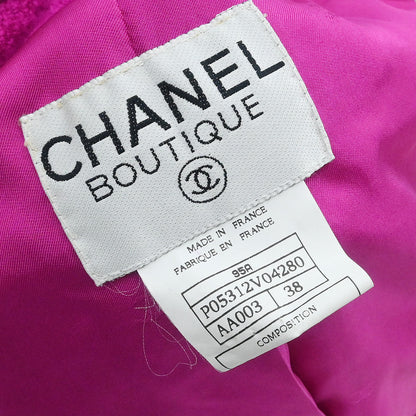 Chanel 1995 Double Breasted Jacket Pink #38