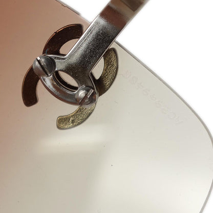 Chanel Sunglasses Eyewear Brown Rhinestone Small Good