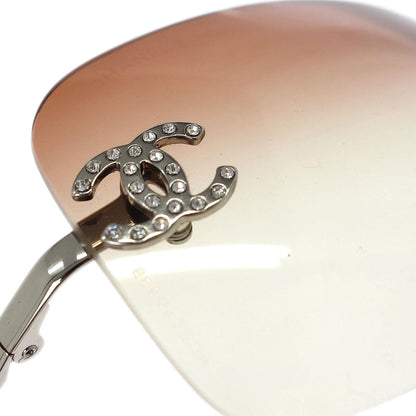 Chanel Sunglasses Eyewear Brown Rhinestone Small Good