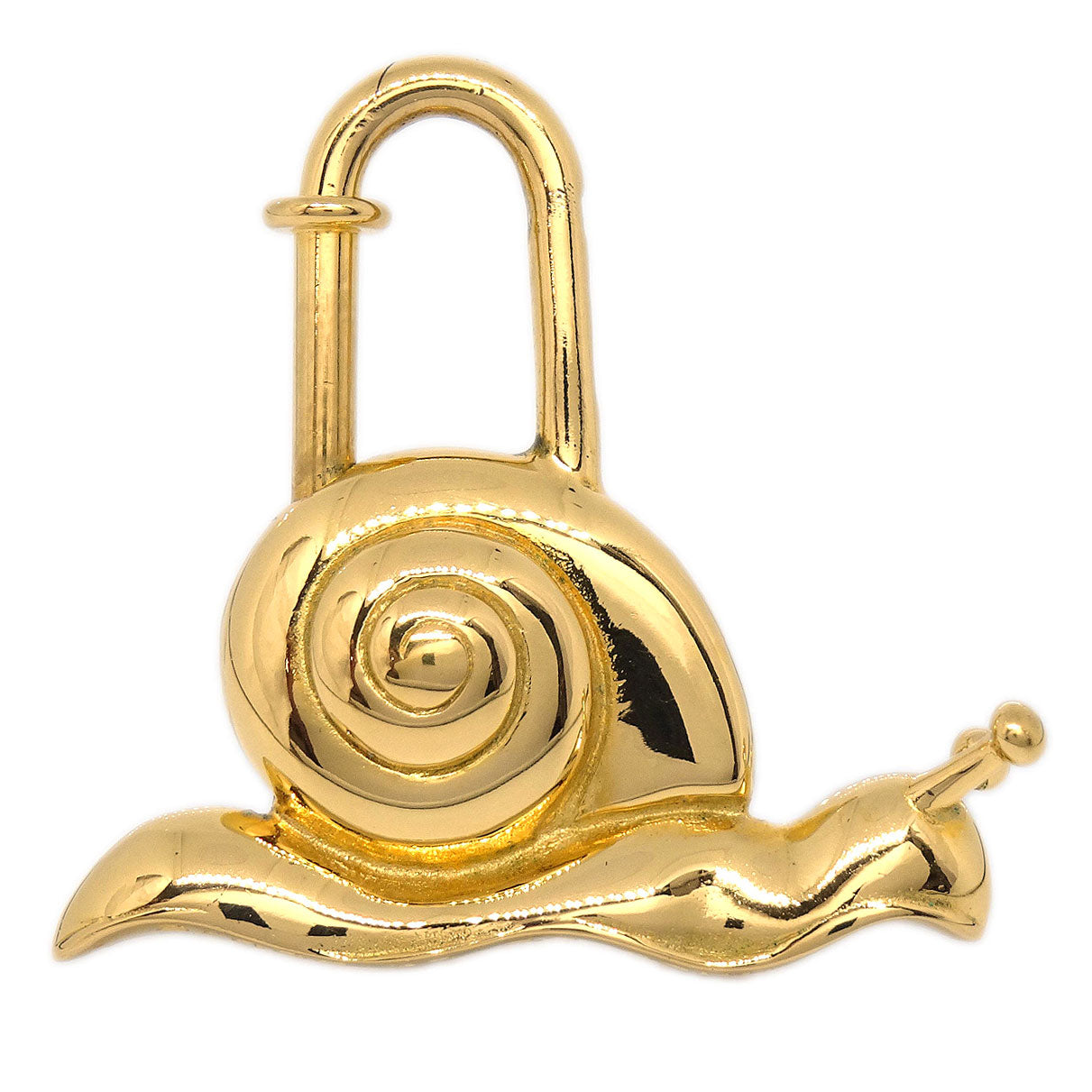 Hermes Snail 1995 Annee De la Route Cadena Gold Small Good