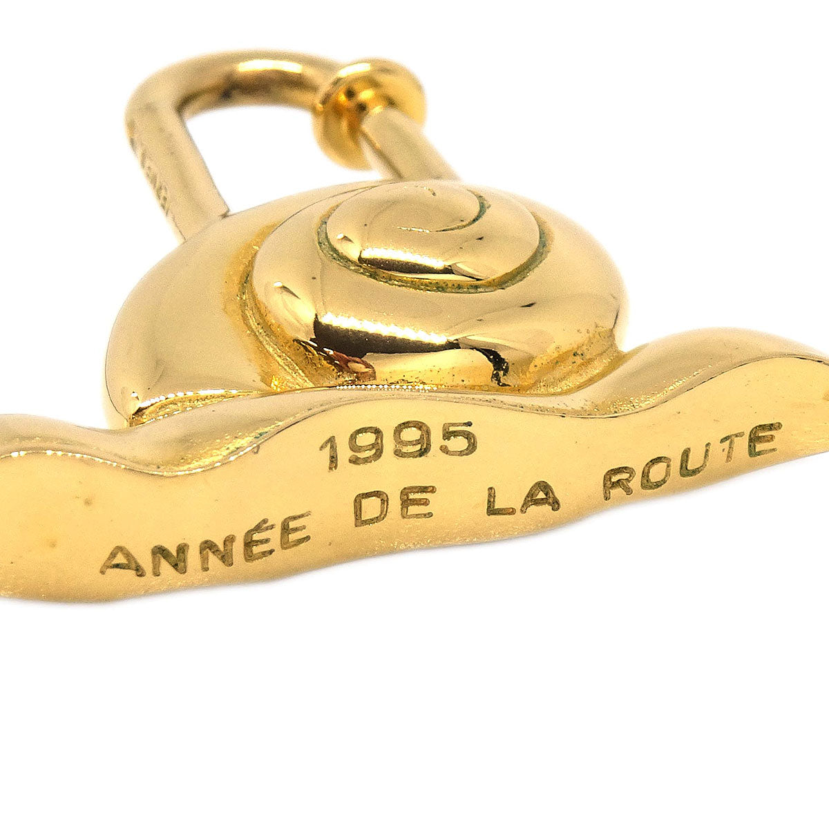 Hermes Snail 1995 Annee De la Route Cadena Gold Small Good