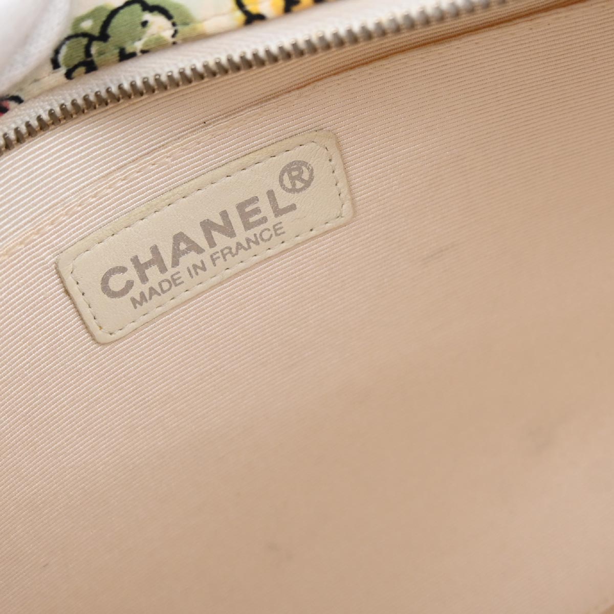 Chanel 1997-1999 White Canvas Flower Tote Handbag