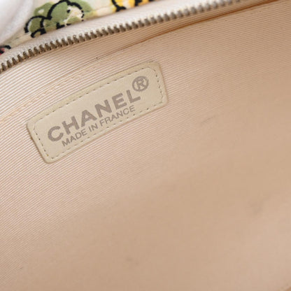 Chanel 1997-1999 White Canvas Flower Tote Handbag
