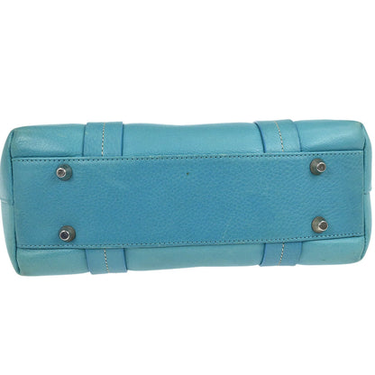 Christian Dior Turquoise Blue Leather Handbag